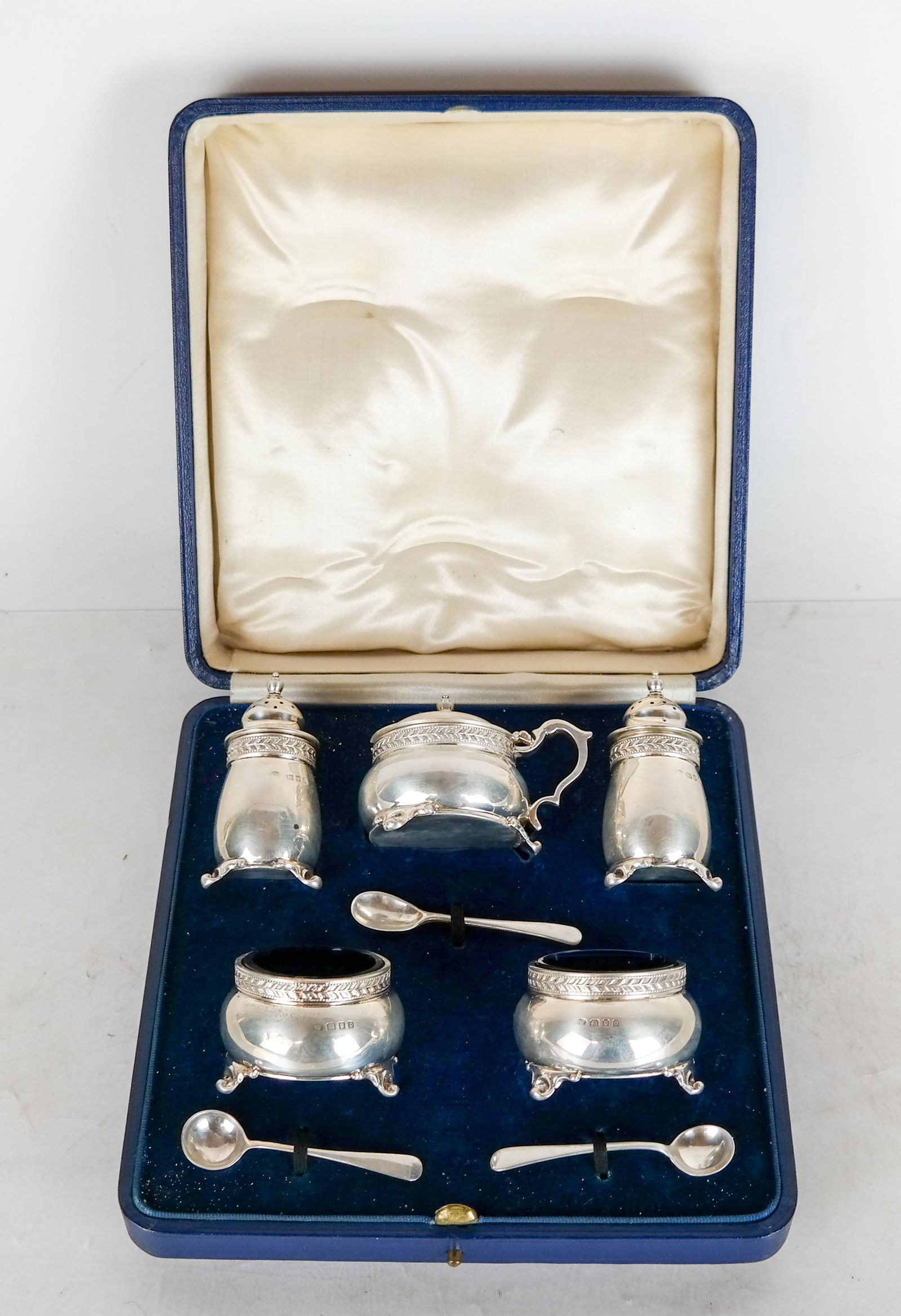 English Silver Condiment and Spice Set (Assembled) (1 of 9)