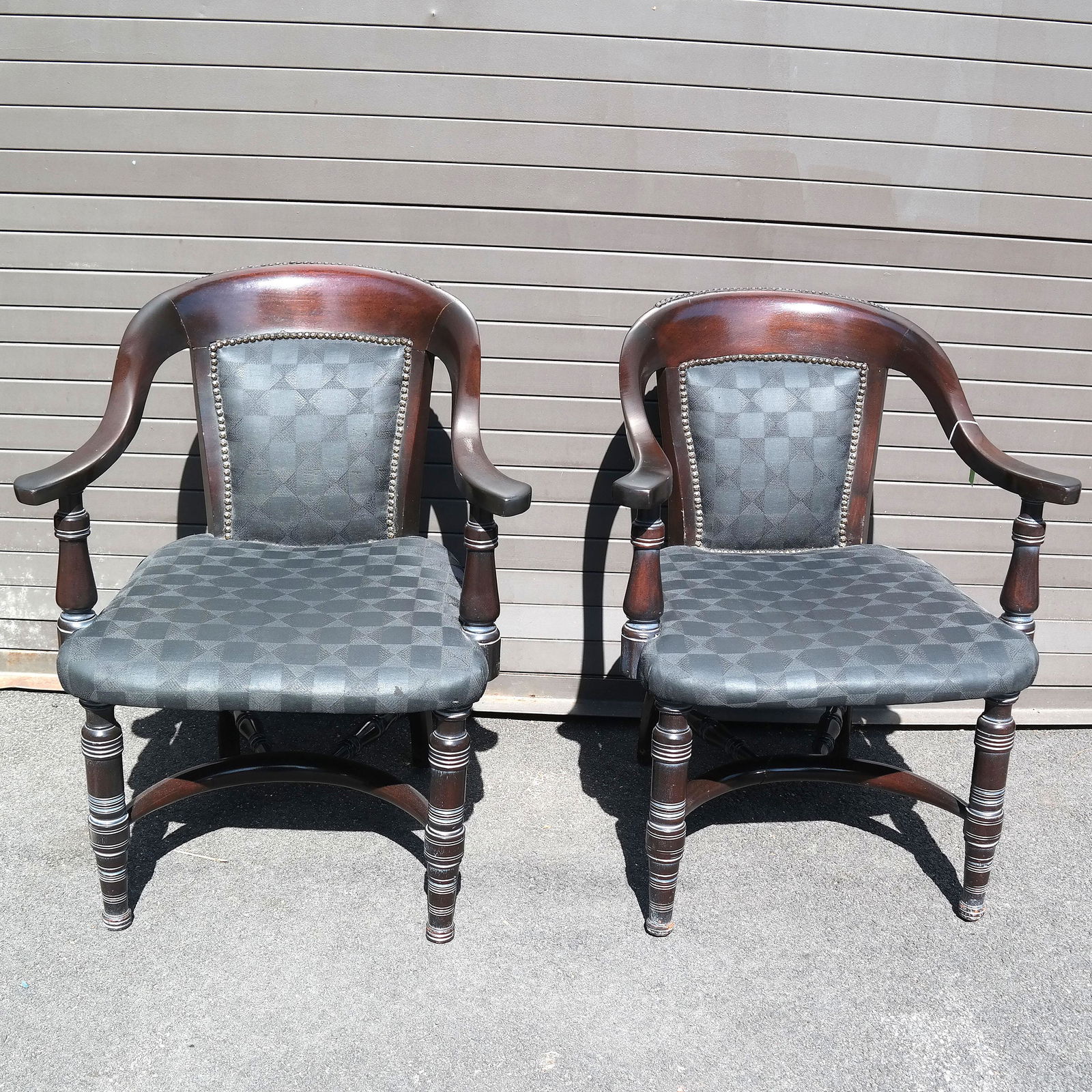 Pair of Antique Irish Arm Chairs (1 of 5)