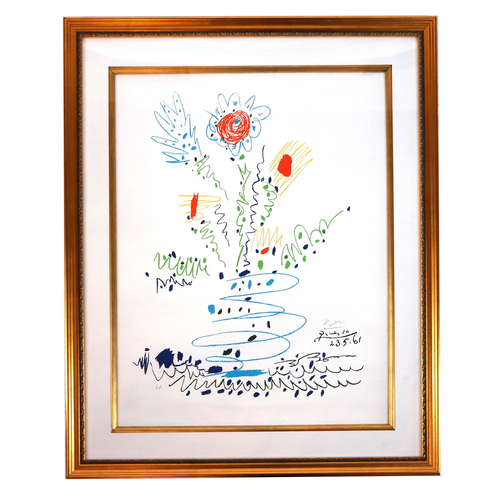 Pablo PICASSO: Spring Bouquet - Lithograph (1 of 7)
