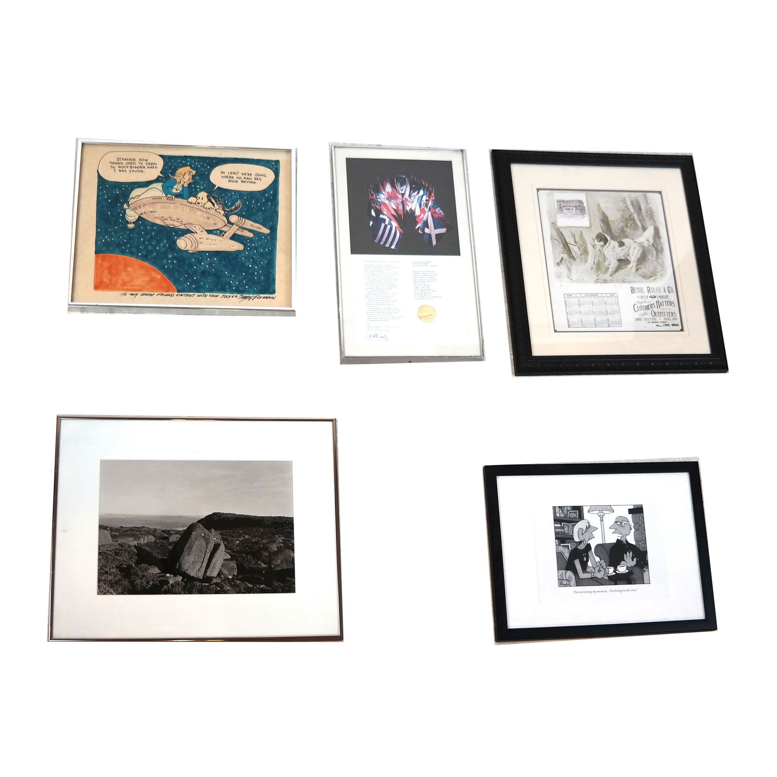 Lot of Photograph, Clio Award, Cartoons, & Poster (1 of 14)