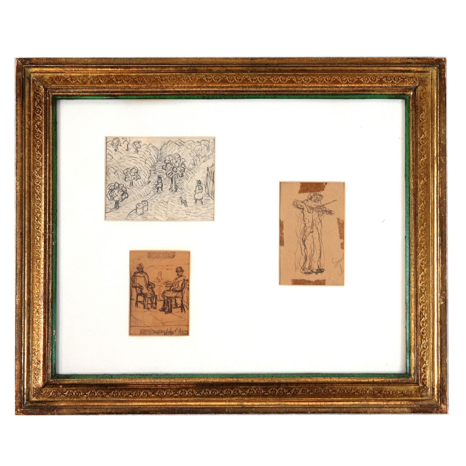 Three Pencil Sketches in One Frame (1 of 6)