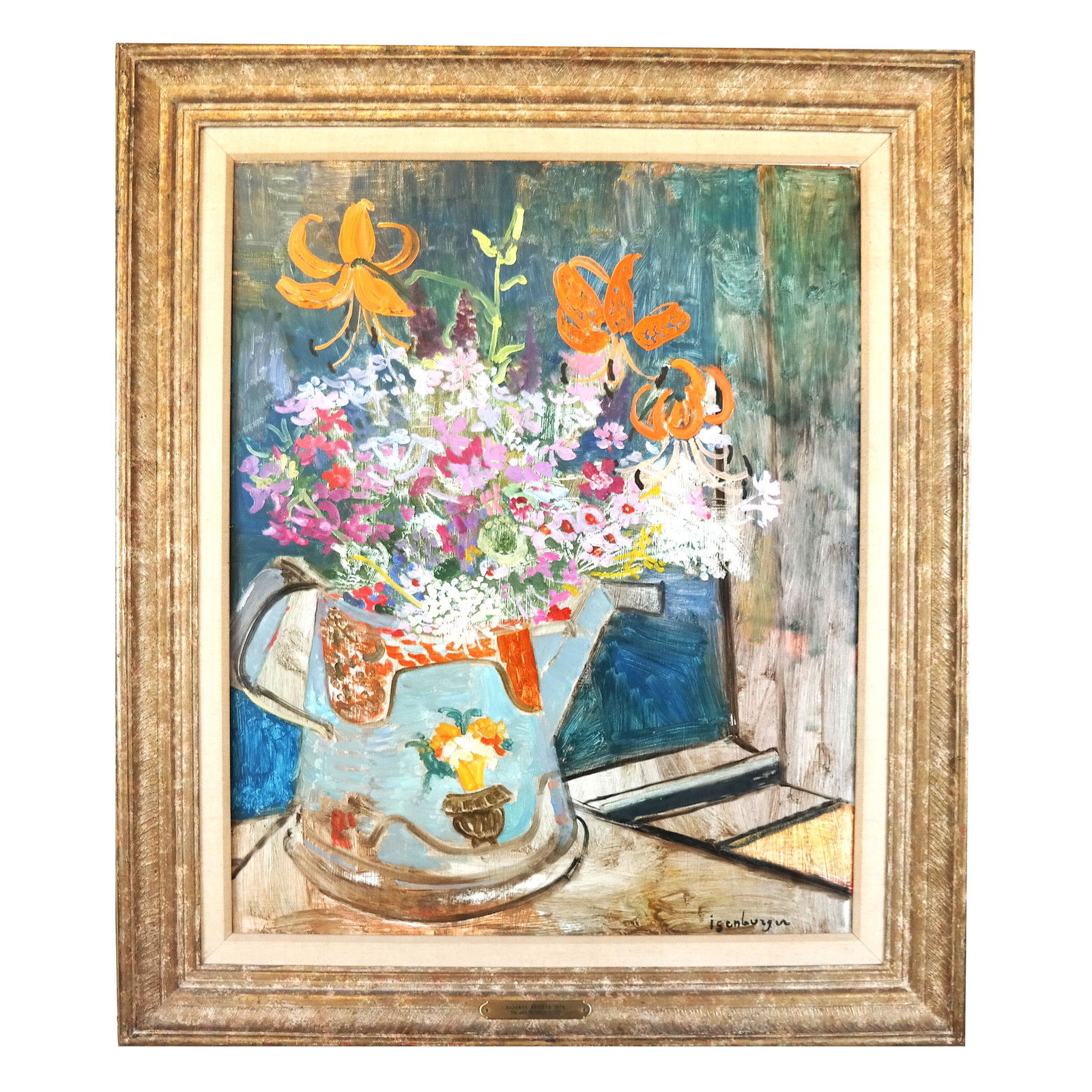 Eric ISENBURGER: Watering Can & Flowers - Painting (1 of 10)