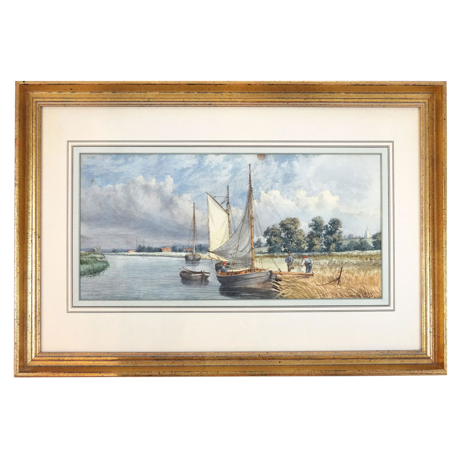 C.H. HARRISON: Going Fishing - Watercolor Painting (1 of 6)