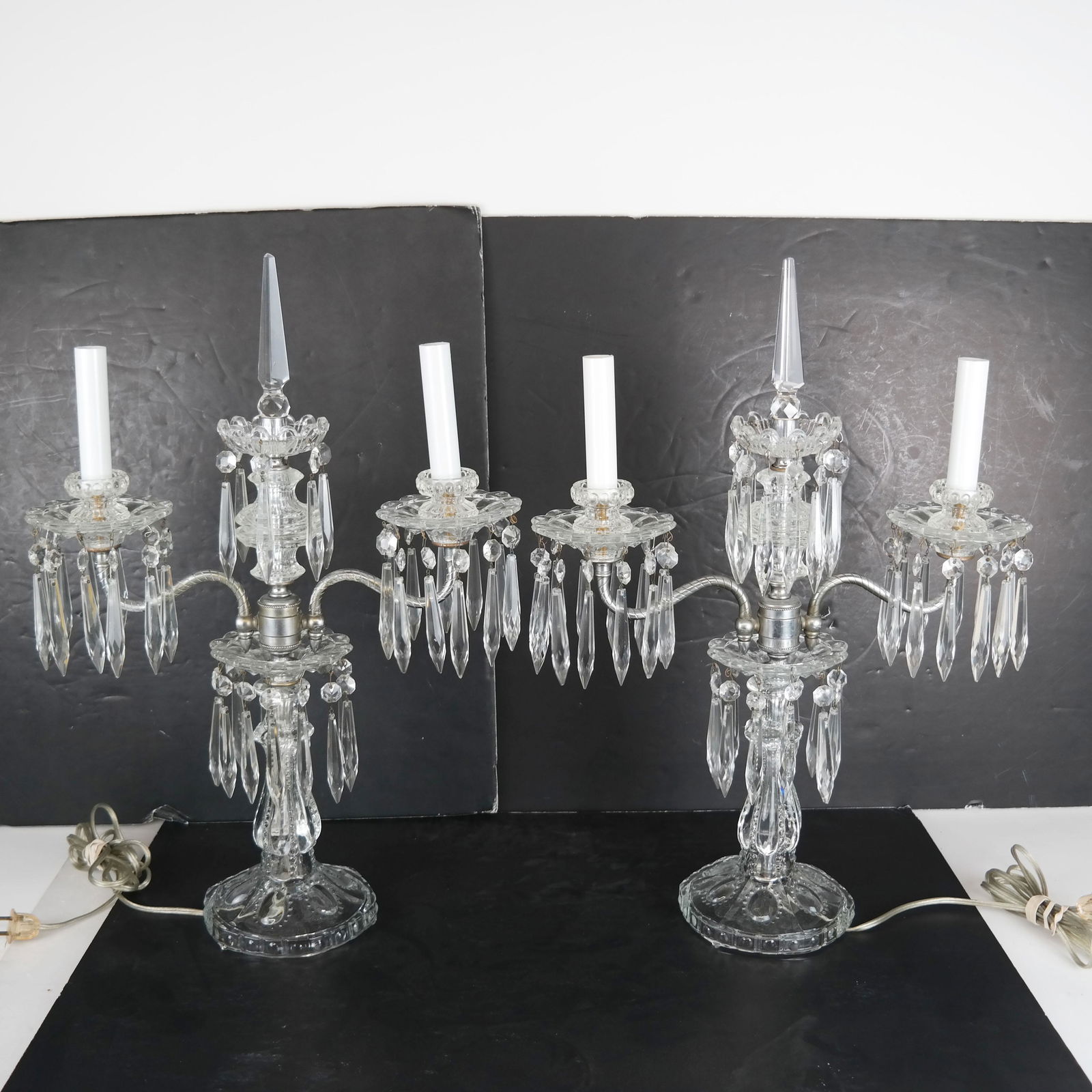 Pair of Early Crystal Lustres (1 of 10)