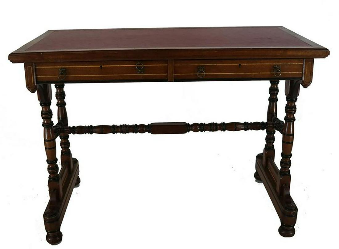Gillows Victorian Walnut Writing Table (1 of 7)