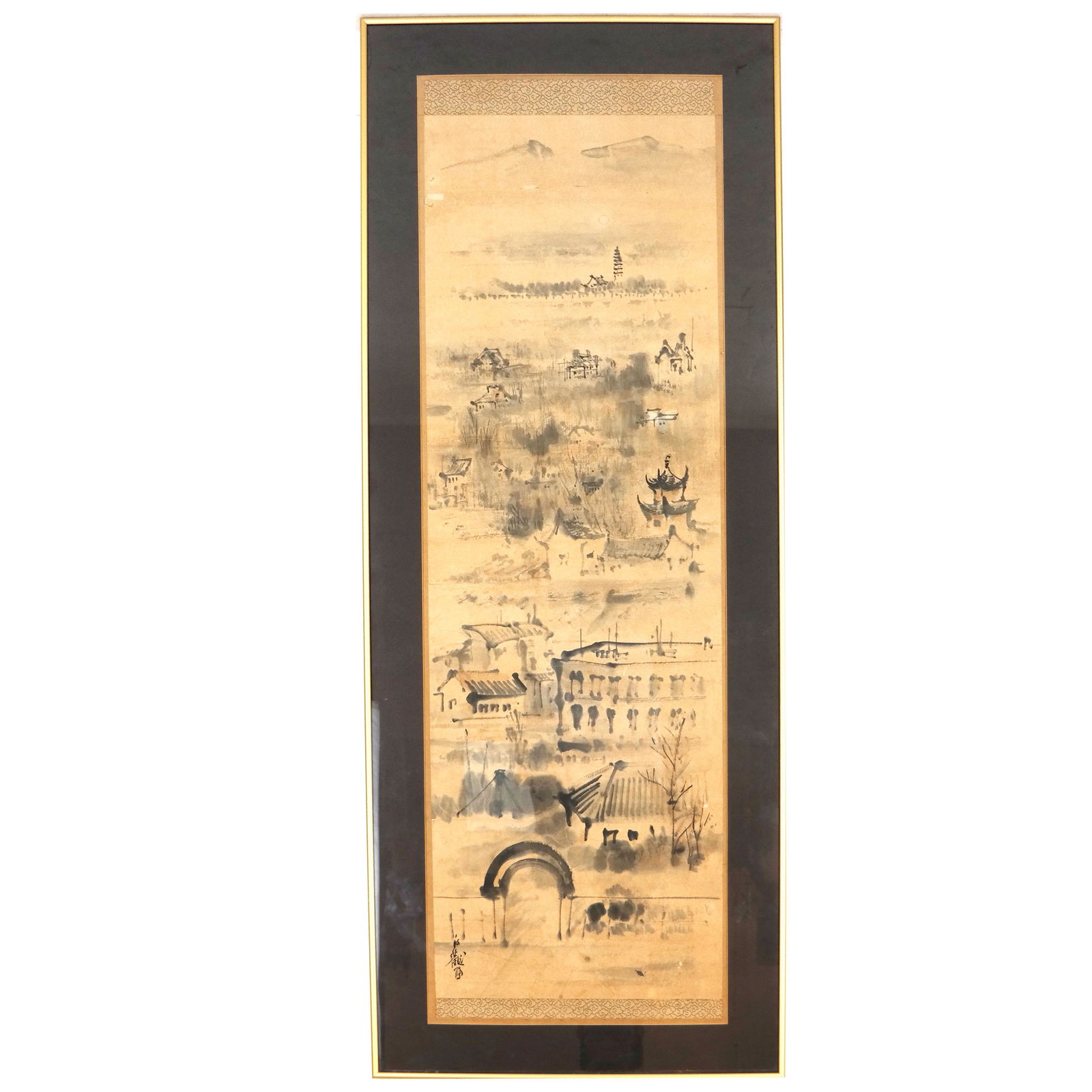 Framed Chinese Scroll (1 of 12)
