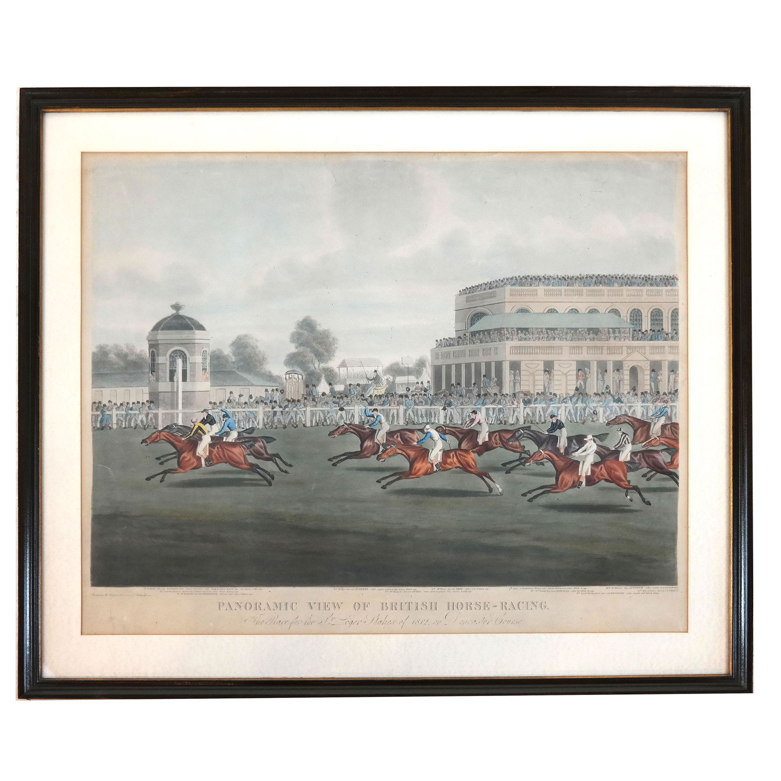 "Panoramic View of British Horse-Racing" Aquatint (1 of 7)