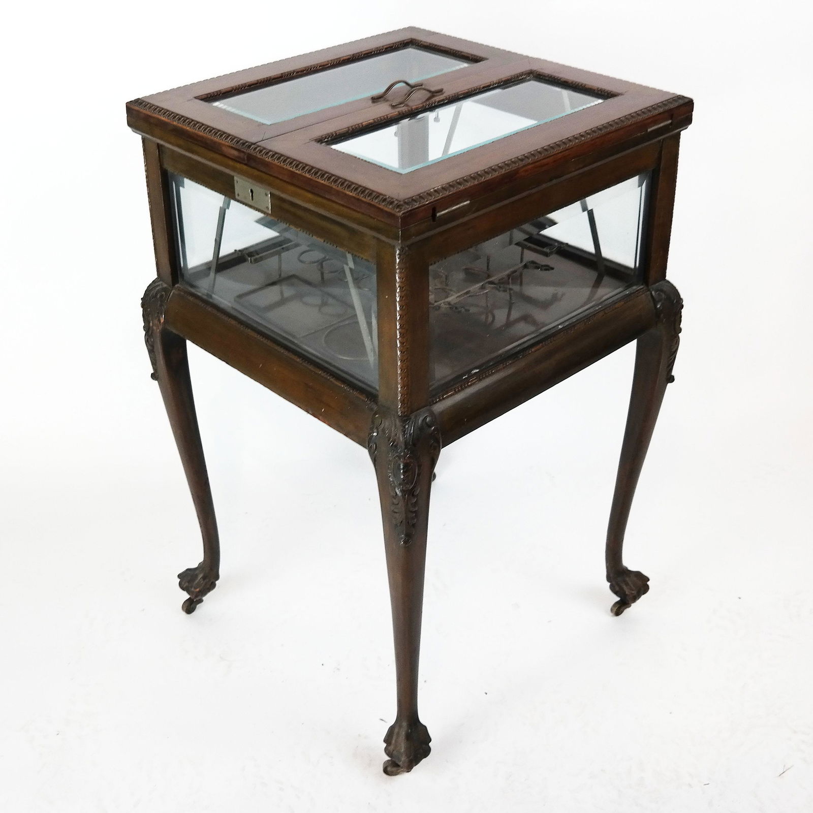 Vintage Carved Mahogany Tantalus Table (1 of 12)