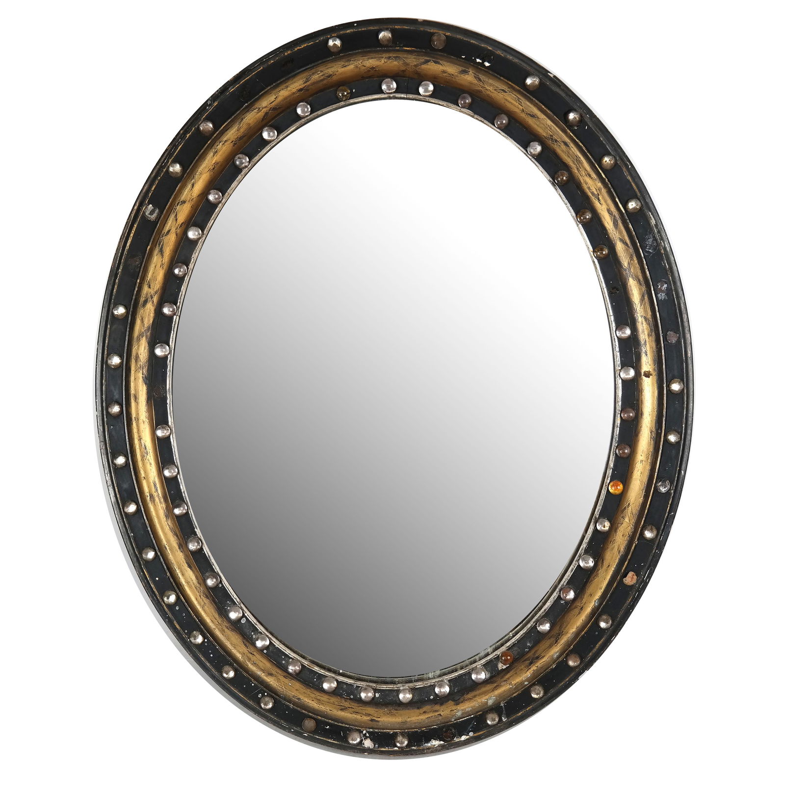 Irish Regency Oval Wall Mirror (1 of 12)