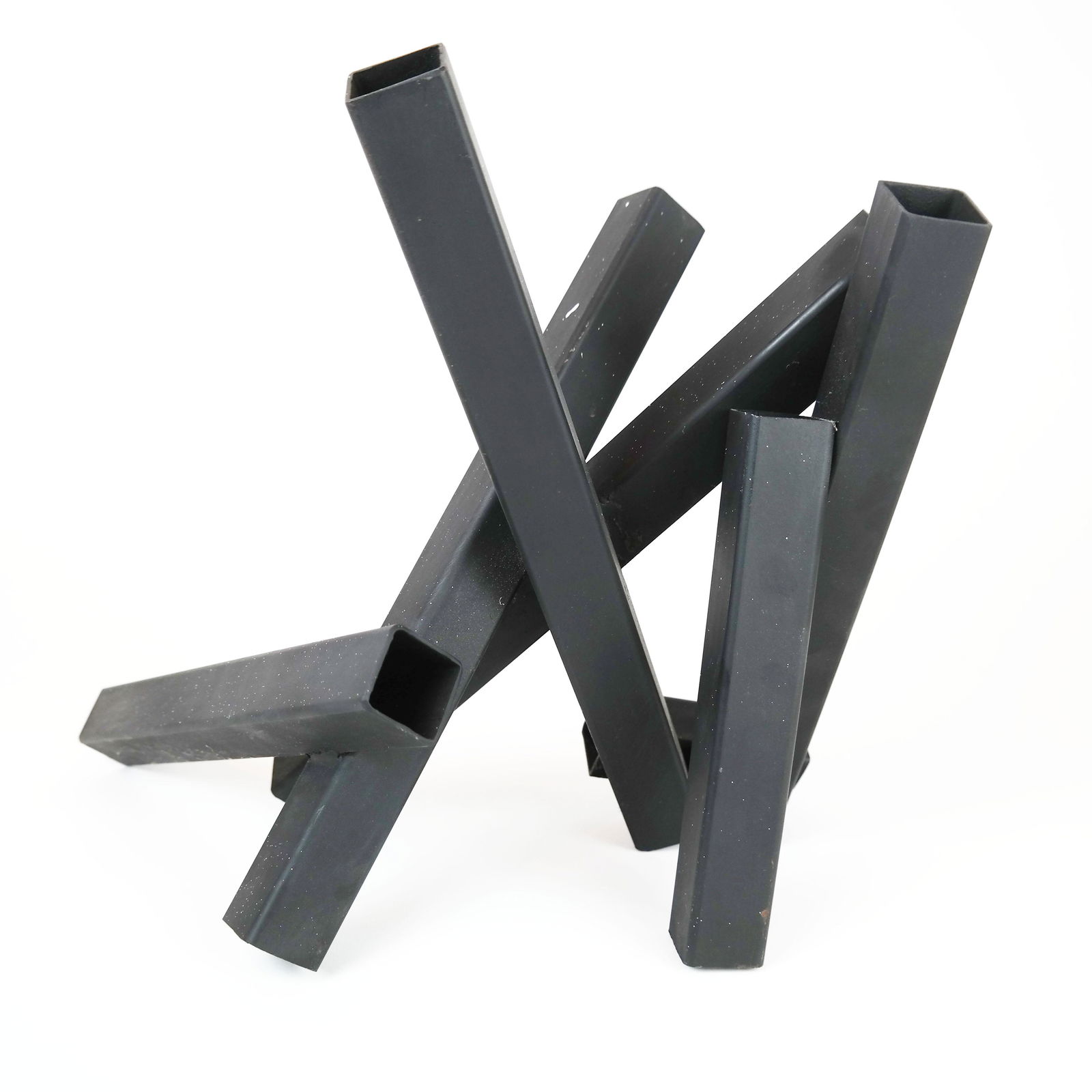 Maquette for "Big Six," Welded Steel: Tony Rosenthal (American, 1914-2009). Maquette for "Big Six." Black painted welded steel, unsigned, circa 1975. Some soiling. 12 1/2" H x 13" x 7" (31.8 x 33 x 17.8 cm.). From The Estate Collection of