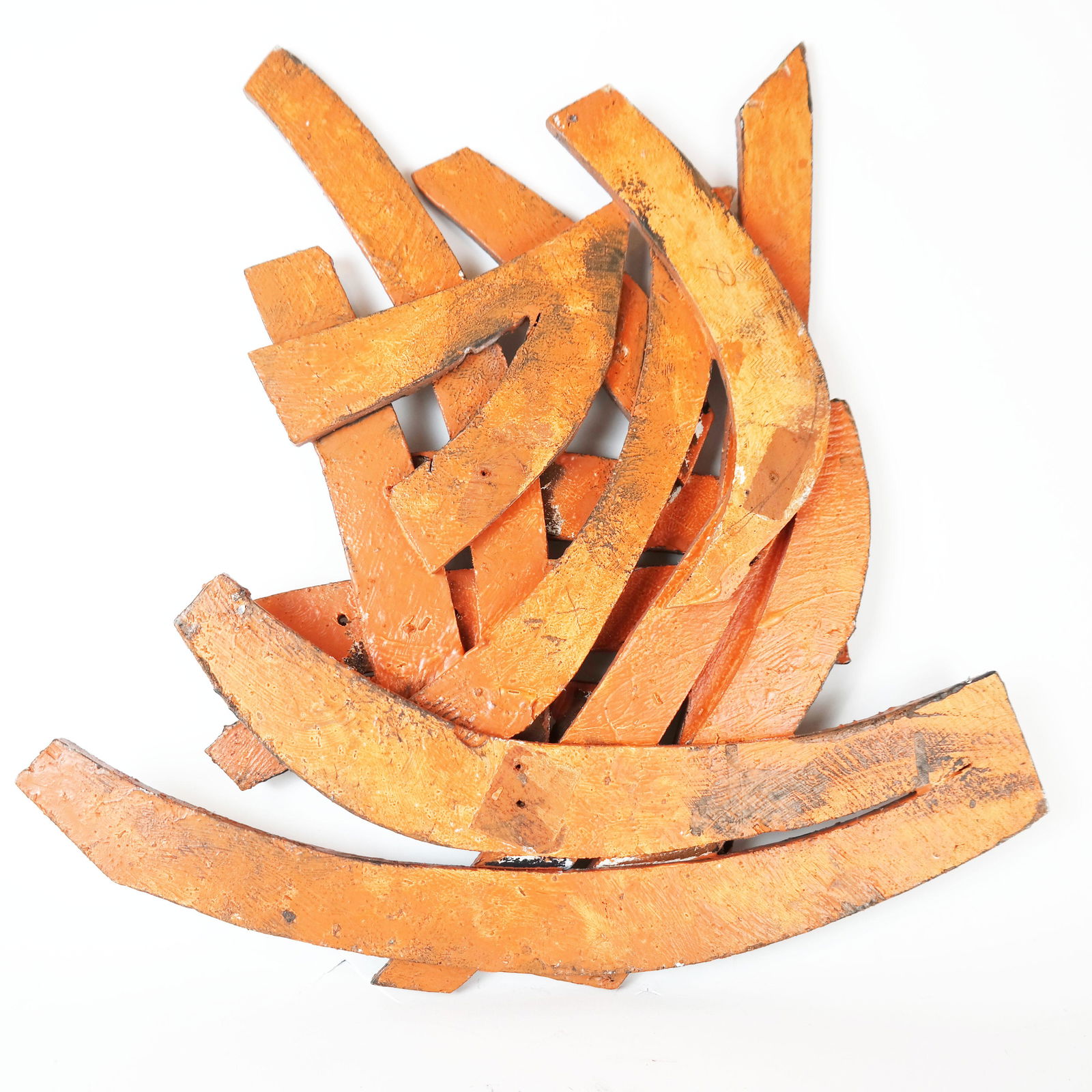 "Rusted Wall Piece," Painted wood (1 of 10)