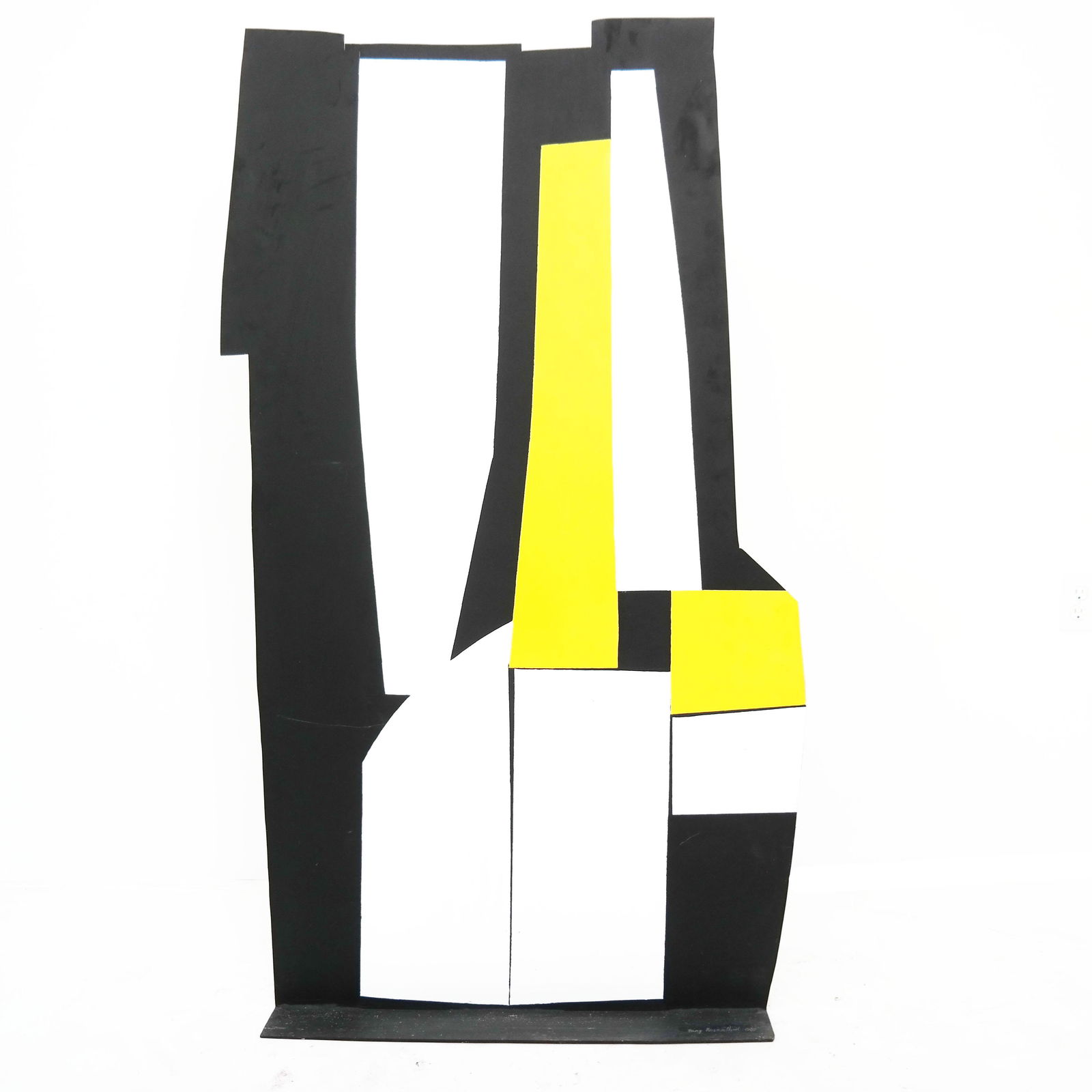 "Black And White Plus Yellow" Variation, Painted A (1 of 13)