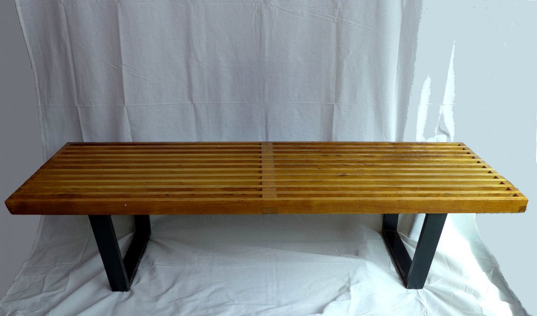 1950s George Nelson Herman Miller Slat Bench (1 of 8)
