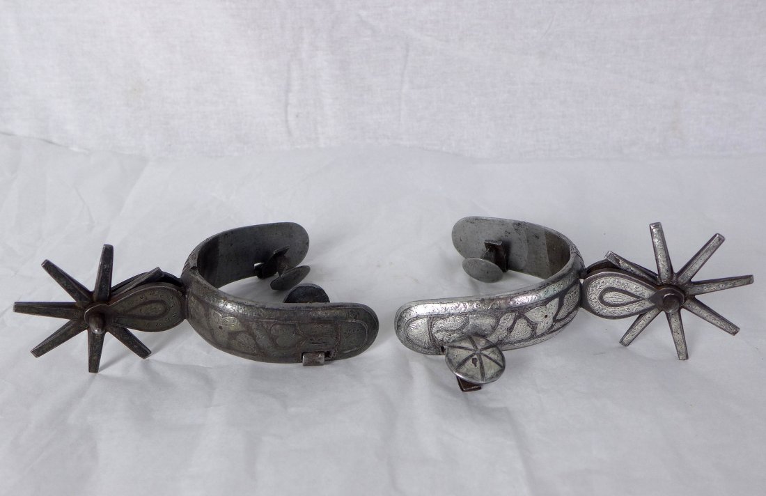 Mexican Silver Mounted Cowboy Spurs (1 of 9)
