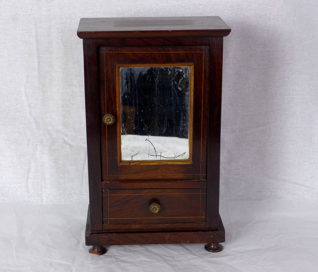 Miniature Vanity Mirror Armoire Salesman Sample (1 of 9)