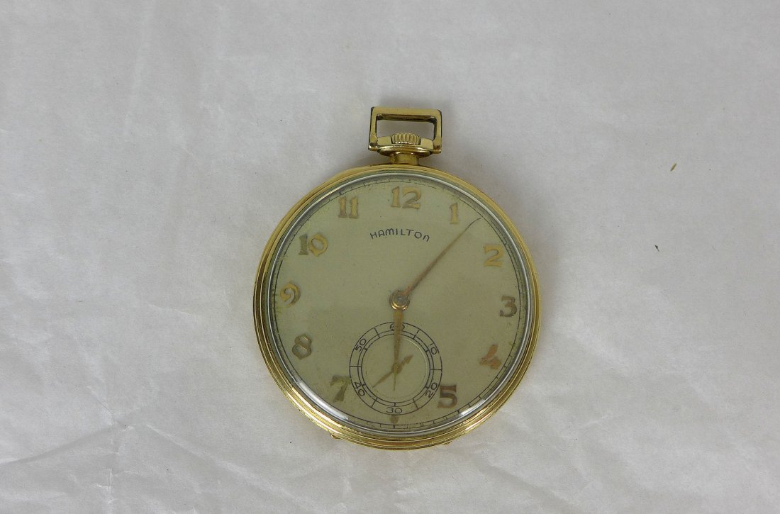 Hamilton 14k goldfilled Pocket Watch (1 of 6)