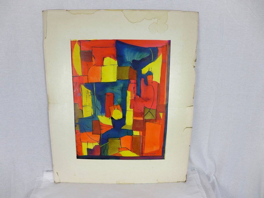 Arnold Weber Modernist Abstract Painting 1960's (1 of 5)