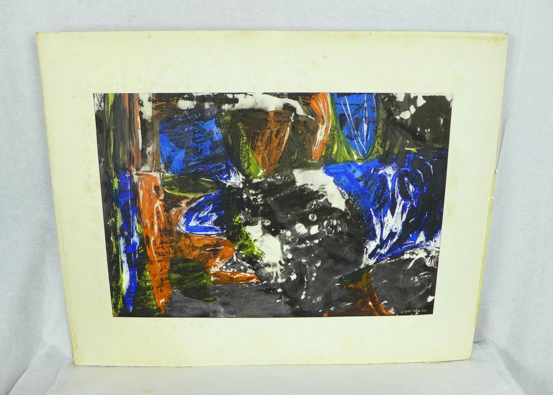 Arnold Weber Modernist Abstract Painting 1960's (1 of 5)