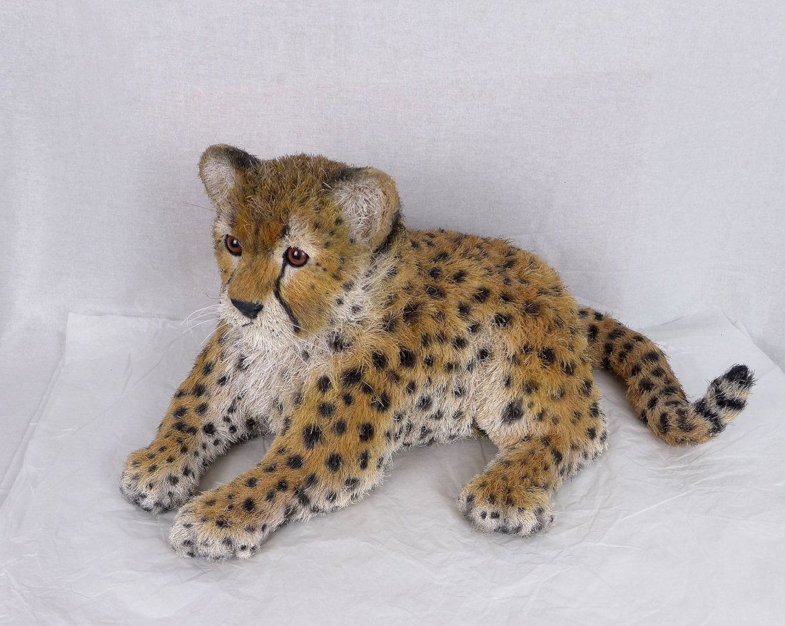 Anne Andersson Sisal Cheetah Cub Sculpture (1 of 8)