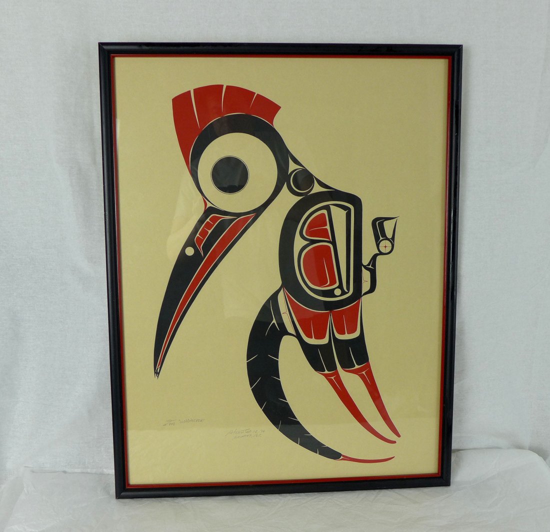 Art Thompson Nuu-chah-nulth (Ditidaht) Print Woodpecker (1 of 4)