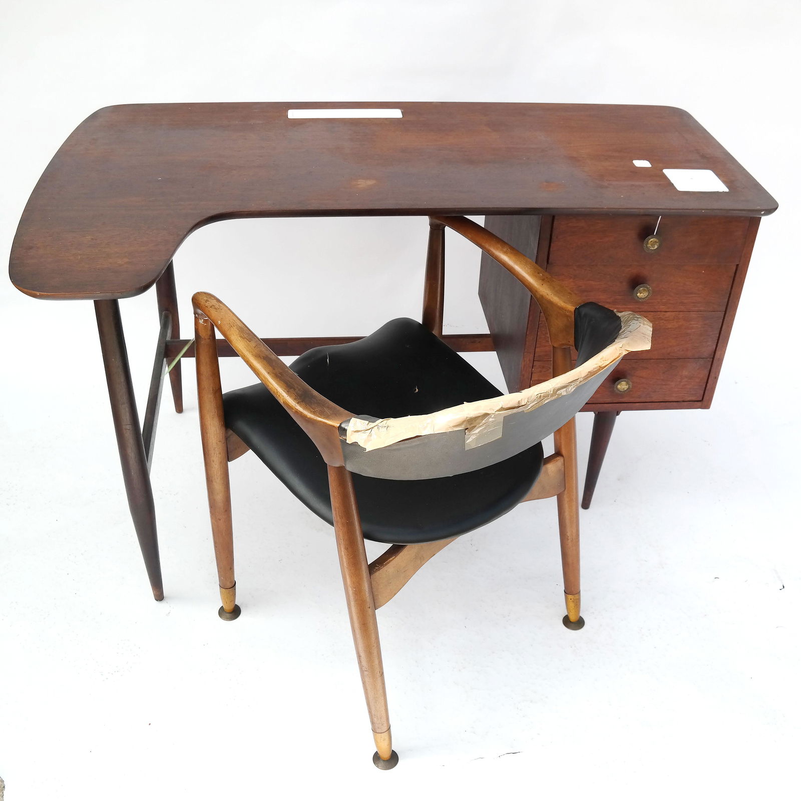 20th C. Modern Desk, Arm Chair (1 of 14)
