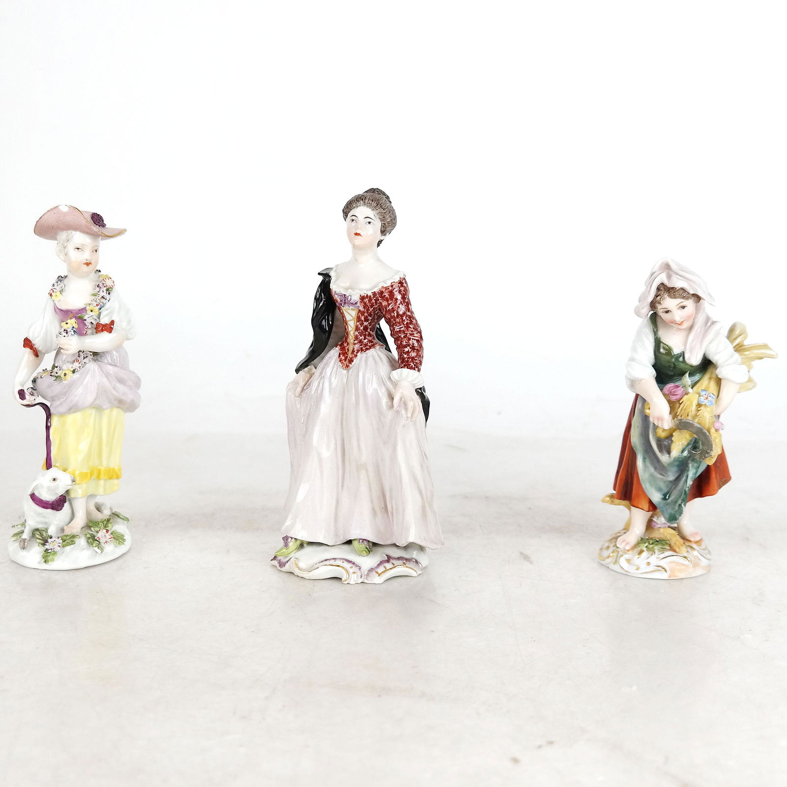 Three Porcelain Figurines (1 of 8)