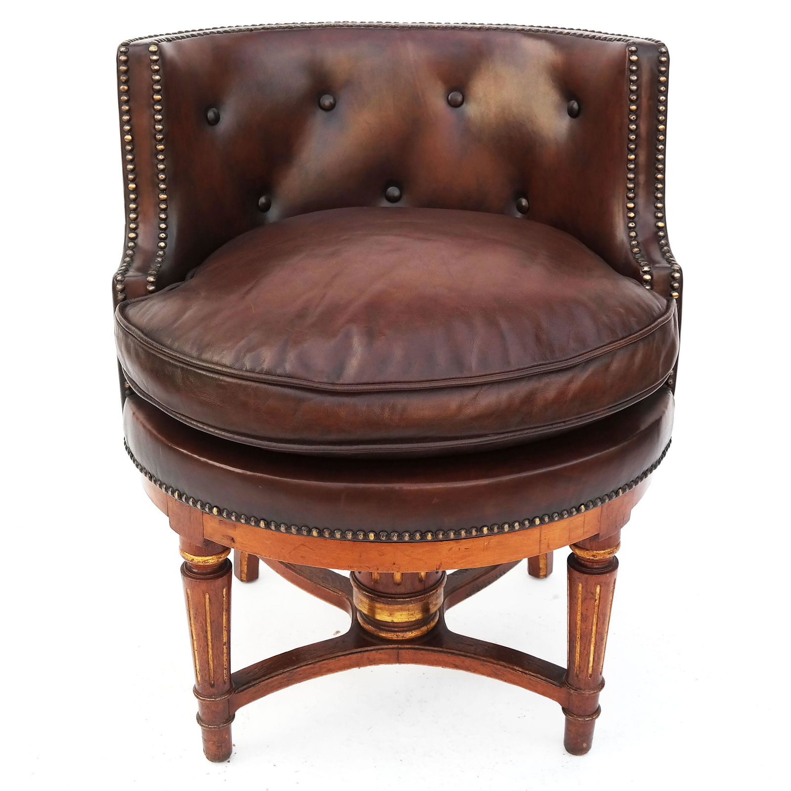 Howard & Sons Barrel-Form Desk Chair (1 of 11)