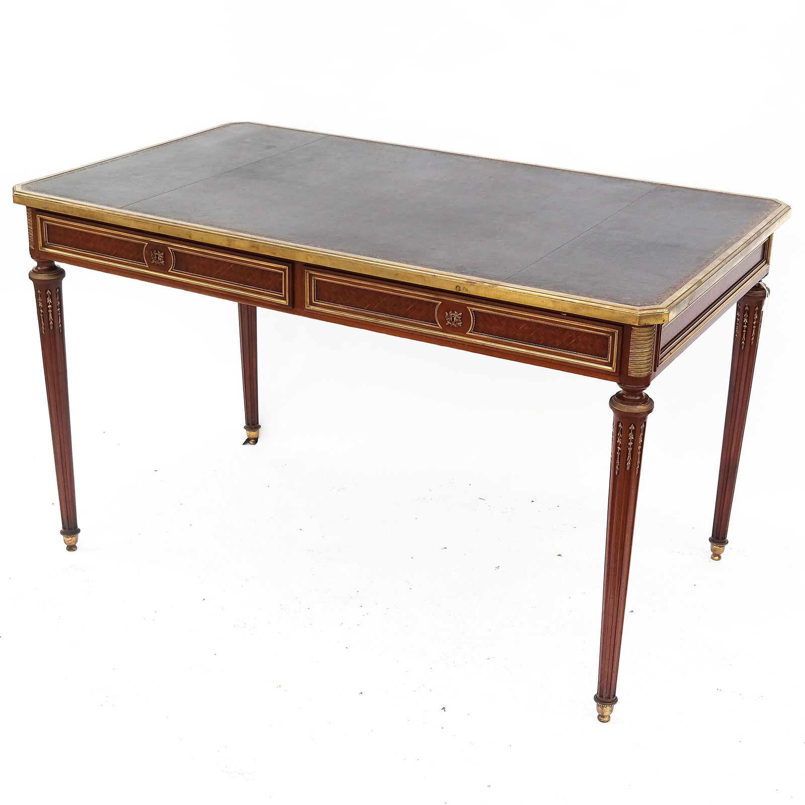 19th C. French Bronze Mounted Bureauplat (1 of 12)