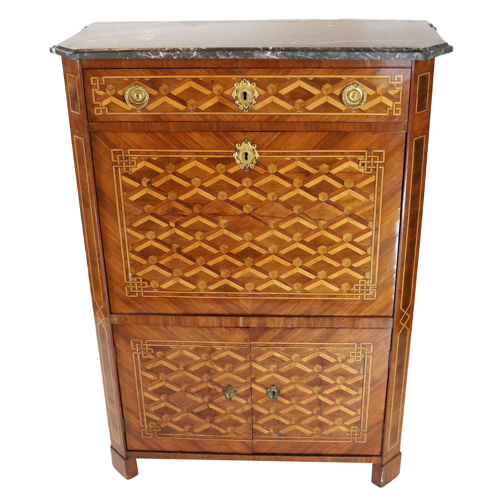 Louis XVI Ormolu-Mounted Parquetry Abattant (1 of 13)