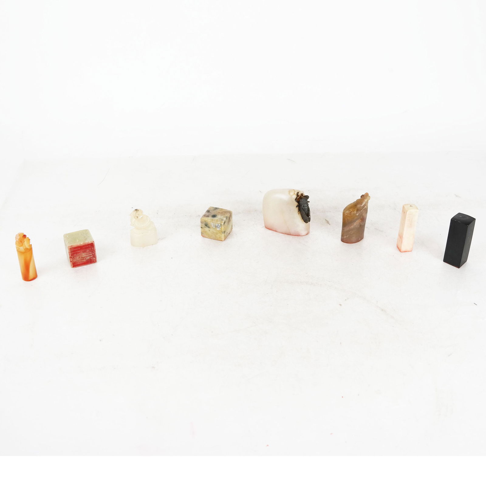 Eight Chinese Carved Hardstone Articles (1 of 11)