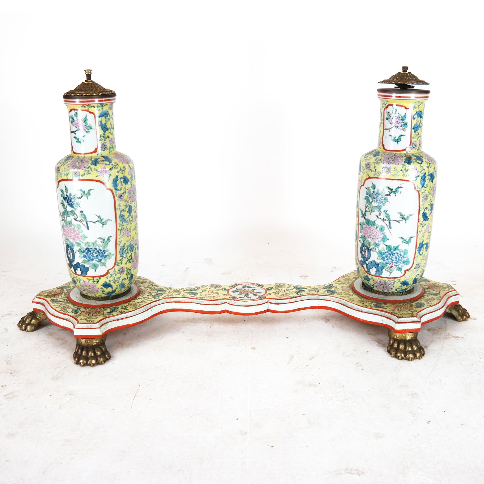 Chinese Porcelain and Wood Table Base (1 of 9)