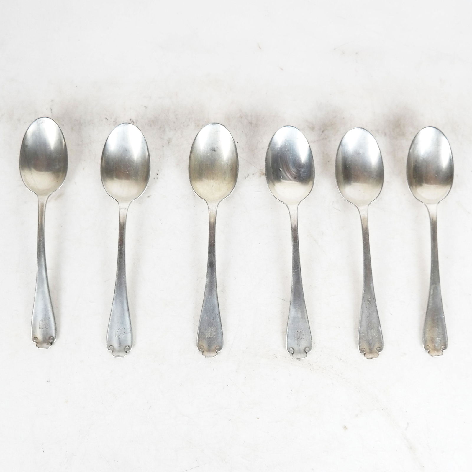 Set of 6 Tiffany & Co Sterling Silver Spoons (1 of 4)