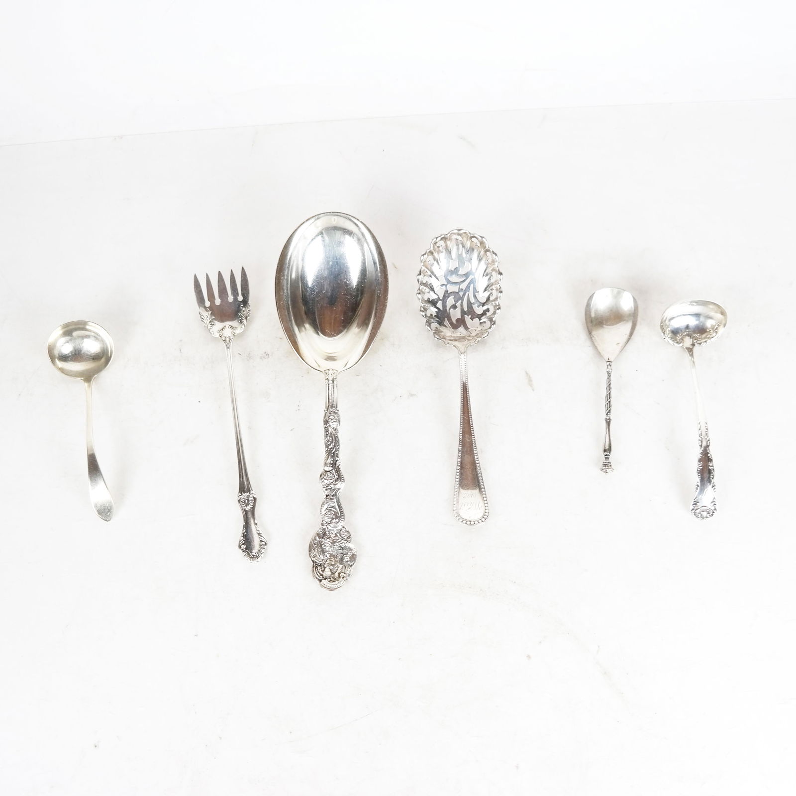 6 Small Sterling Silver Serving Pieces (1 of 8)