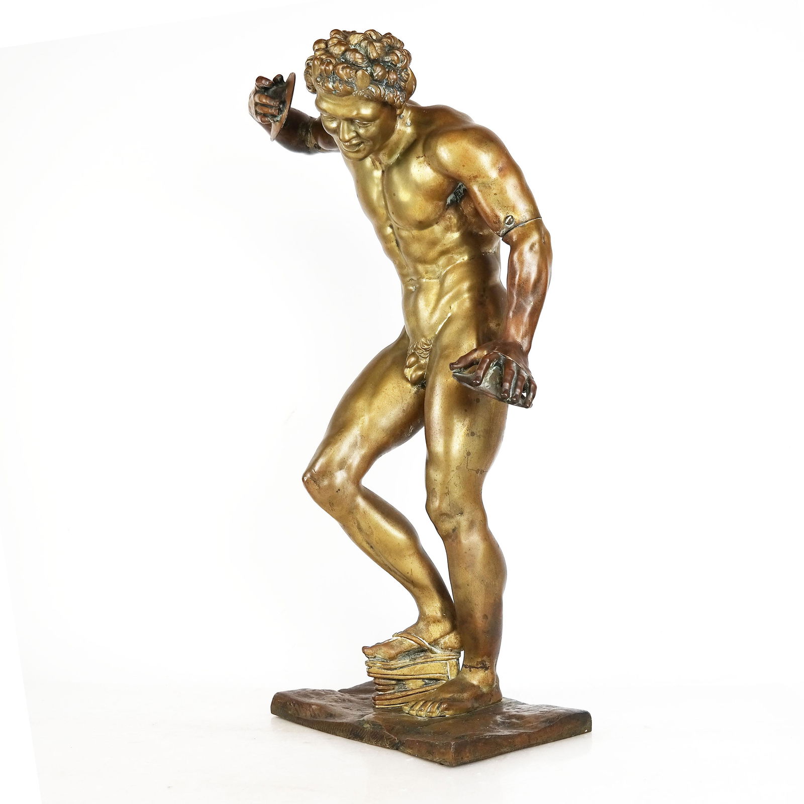 Bronze Cymbal Player After Pompeiian Original (1 of 11)