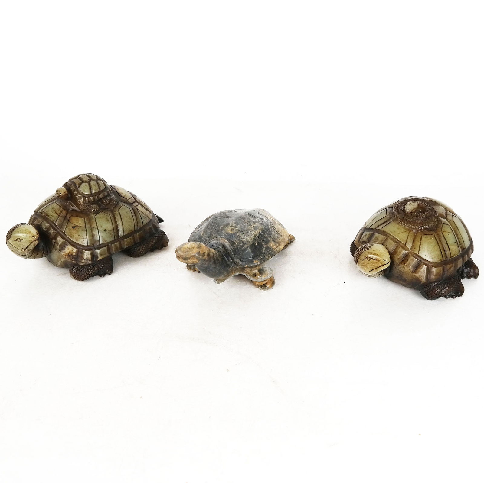 Three Chinese Stone Carved Turtles (1 of 10)