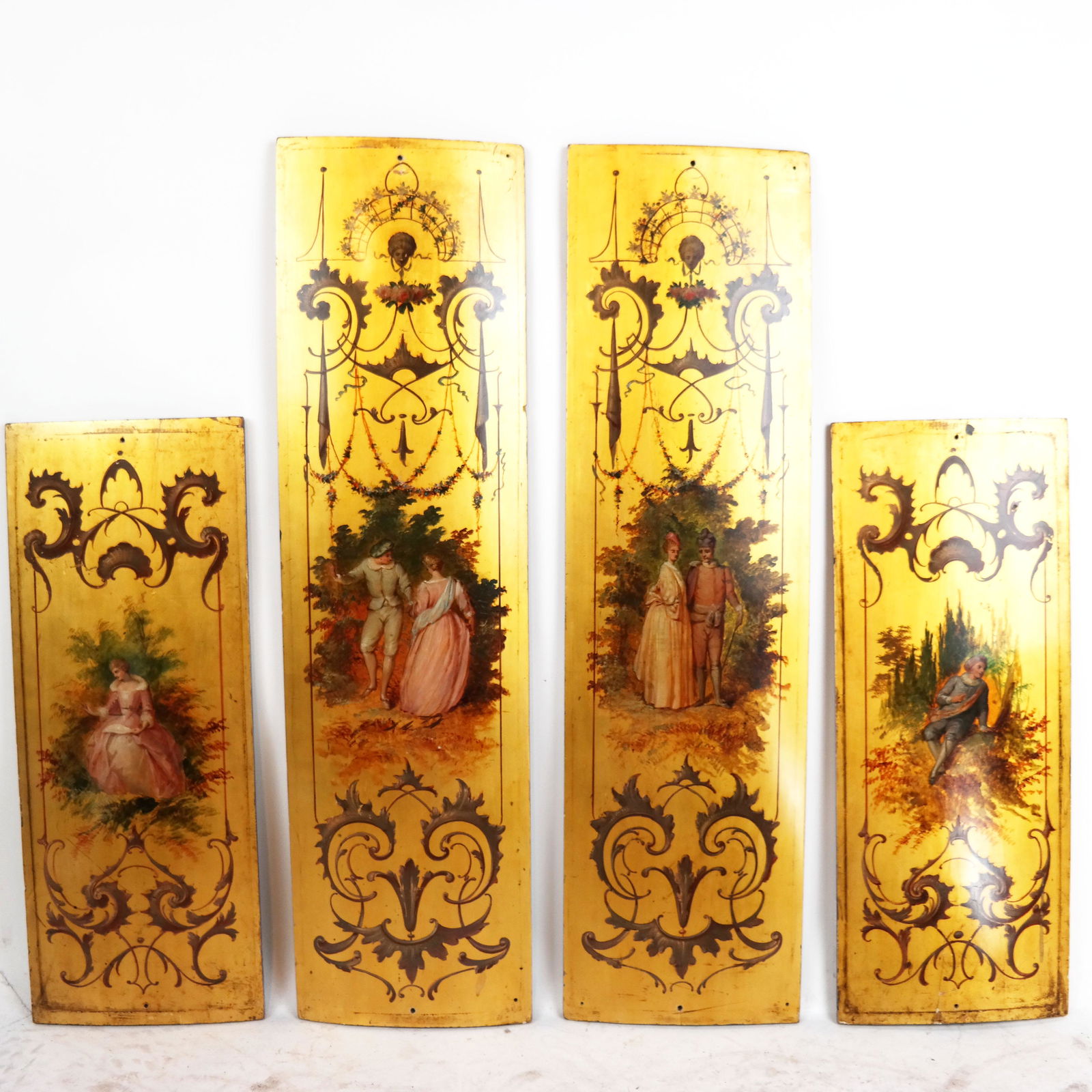 Four Decorative Curved Panels (1 of 11)