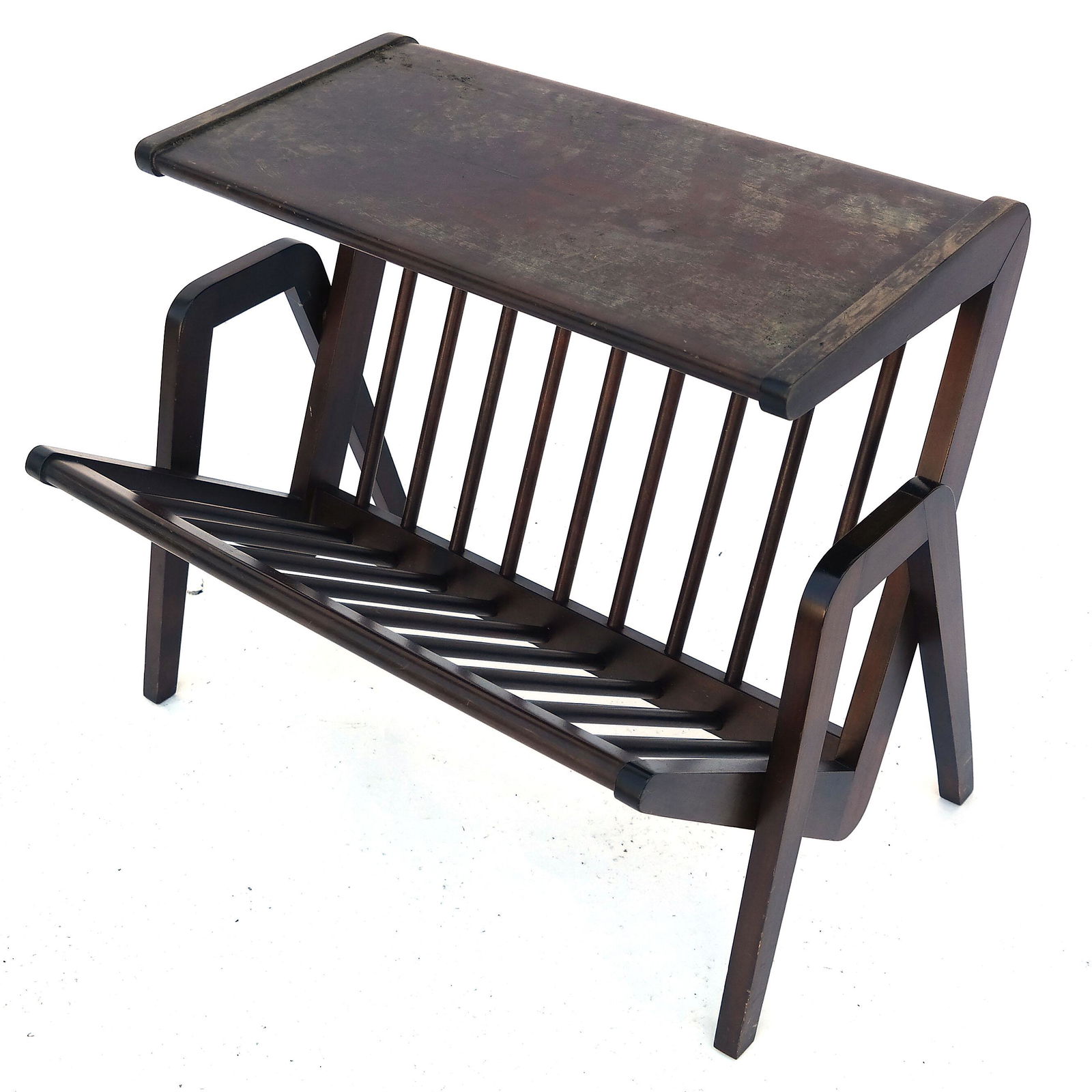 Mahogany Magazine Stand (1 of 6)