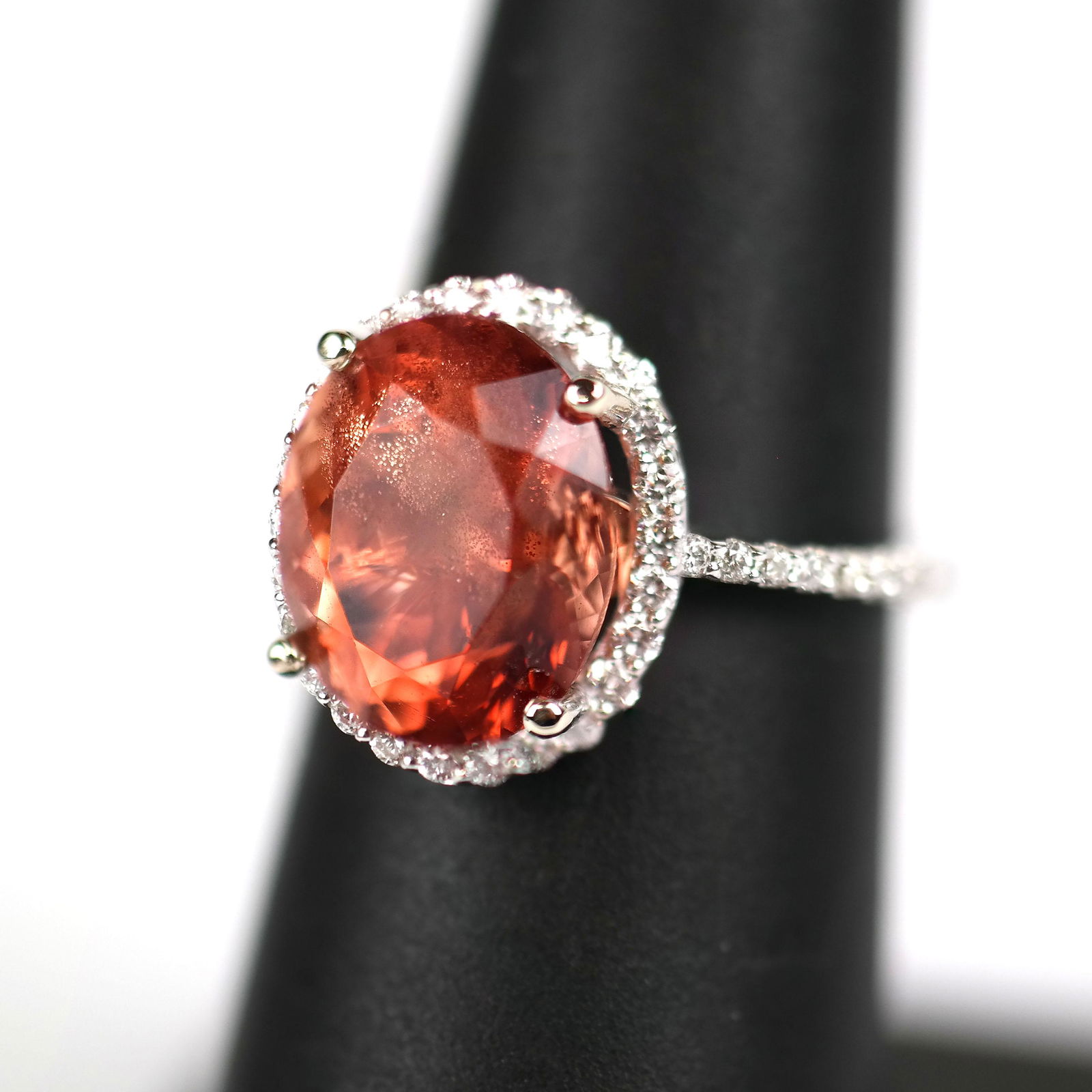Sunstone & Diamond Ring (1 of 9)