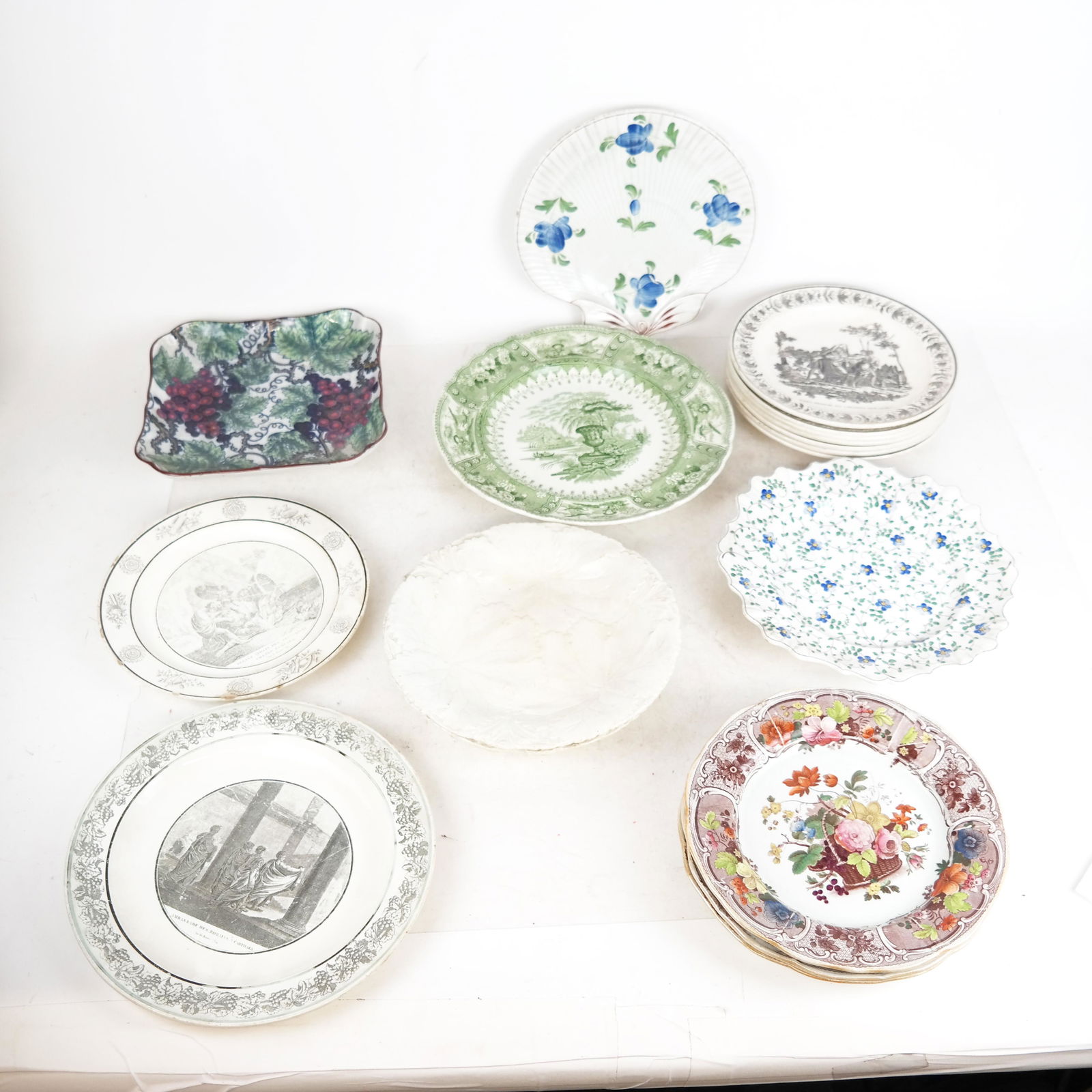 Assorted English Porcelain Plates (1 of 20)