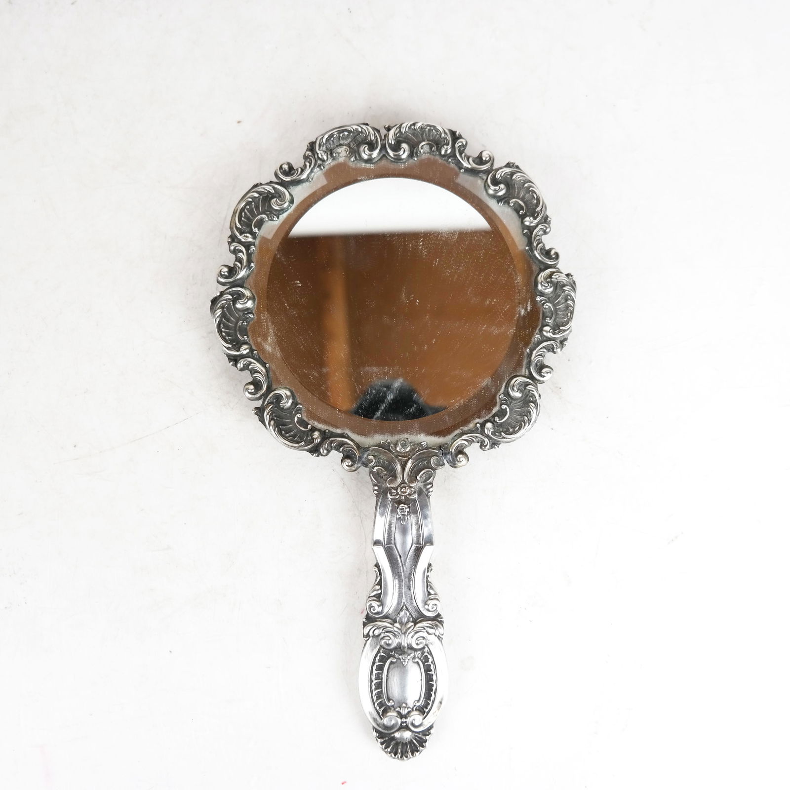 Continental Silver Mounted Hand Mirror (1 of 5)