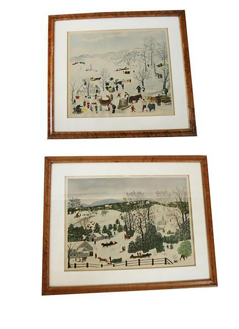 Grandma Moses: Country Scenes - Two Prints (1 of 13)