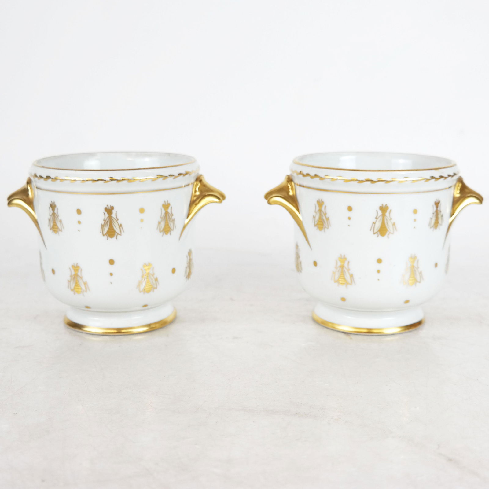 Pair Limoges Small Cachepots (1 of 5)