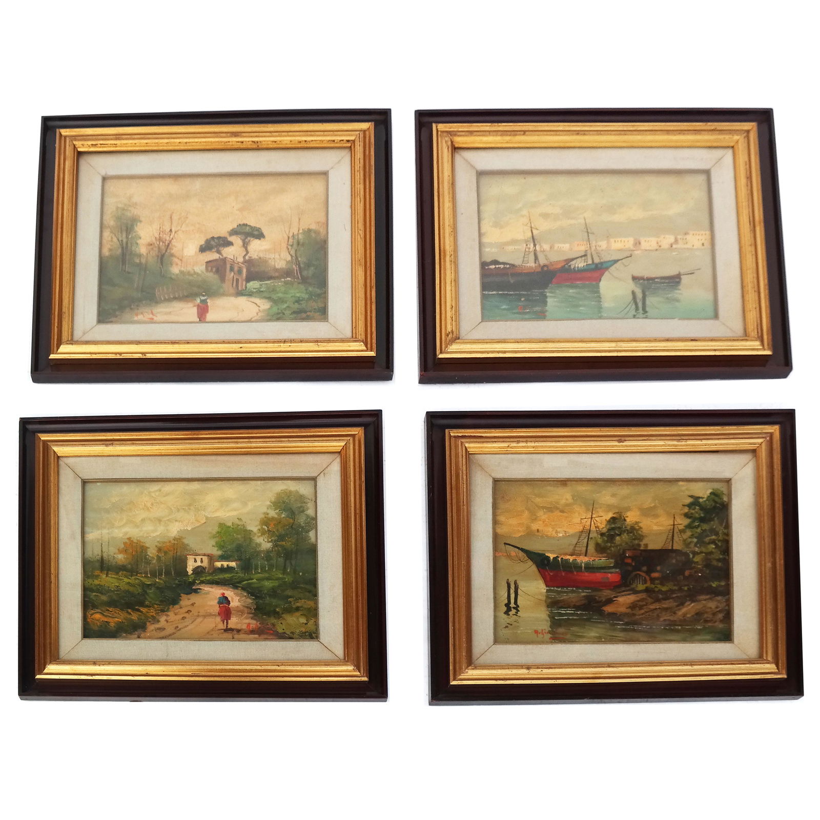 Set of 4 Paintings- Oil on Board (1 of 14)