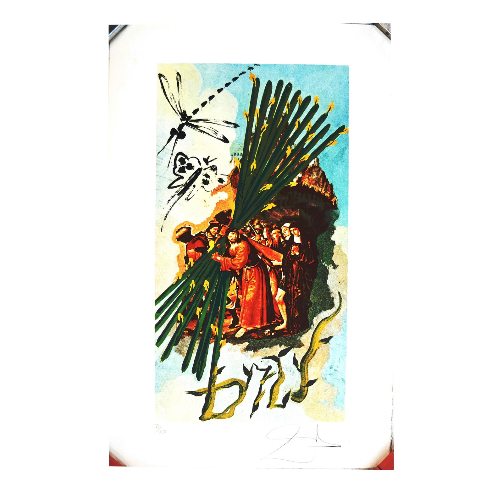 Salvador DALI,: Christ w/ Palms - Lithograph (1 of 6)