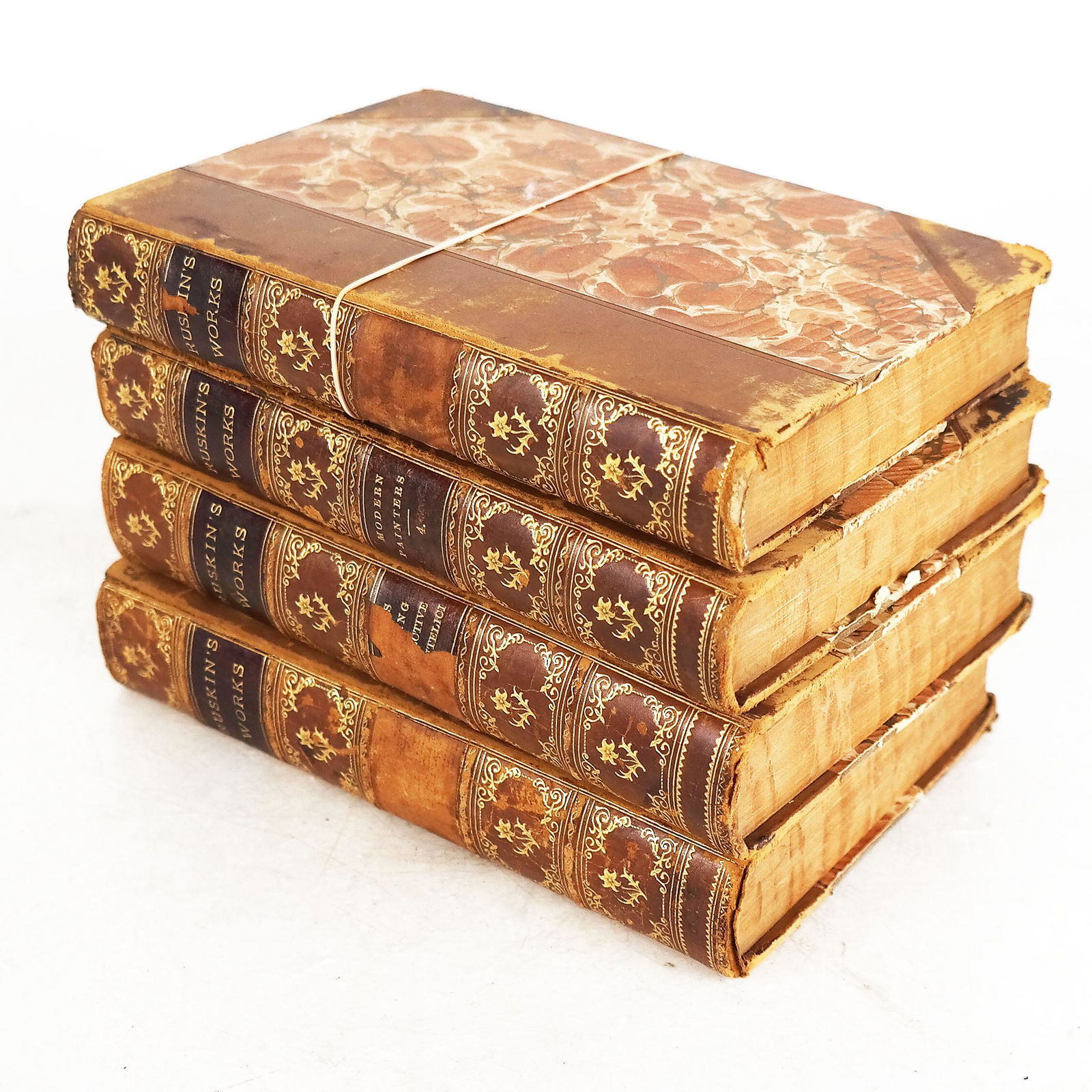 Four Volumes of "Ruskin's Work" (1 of 8)