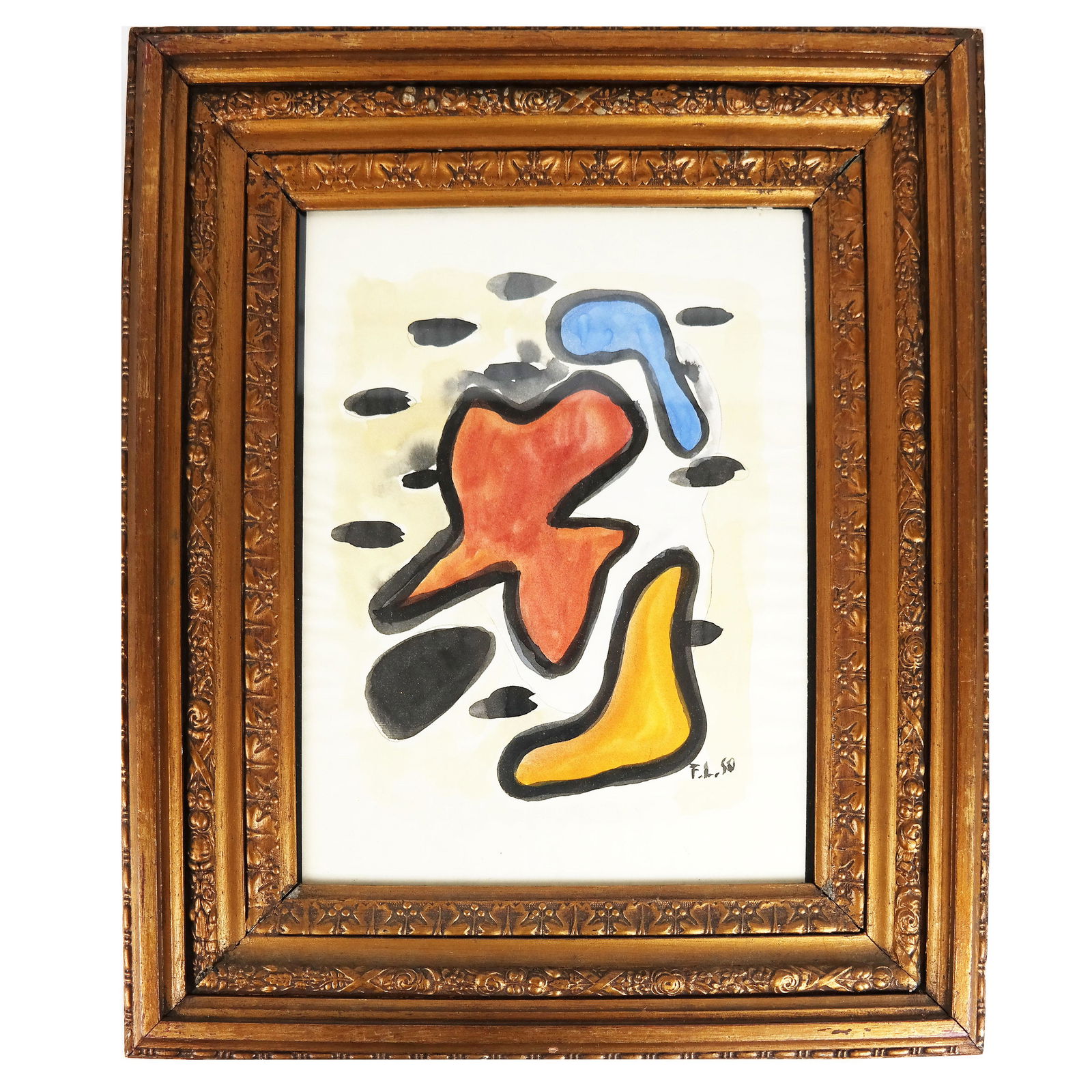 After Fernand LEGER: Abstract - Painting on Paper (1 of 8)