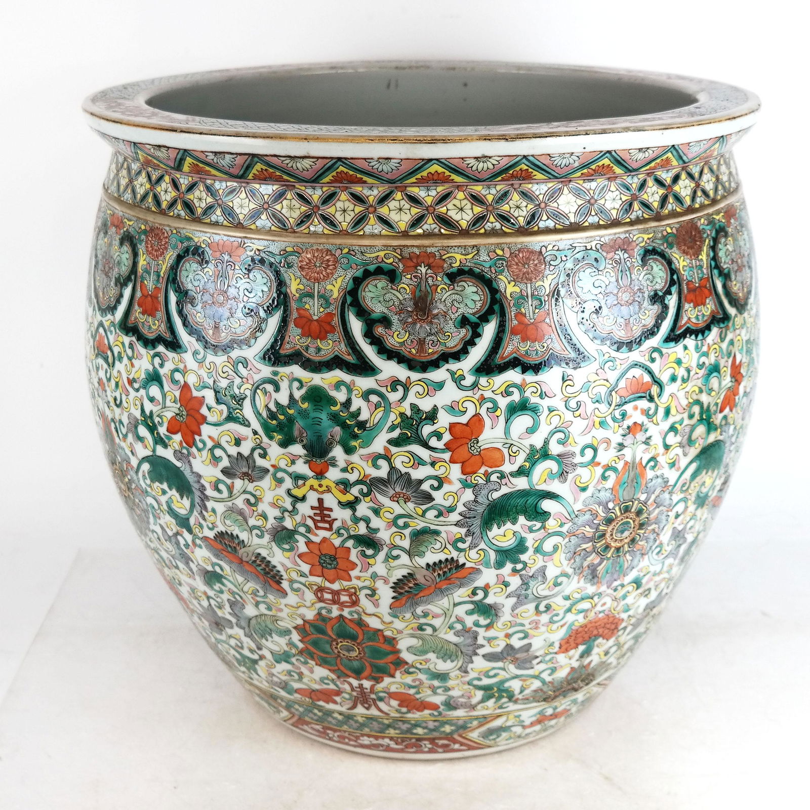 19th C. Chinese Porcelain Jardiniere (1 of 15)