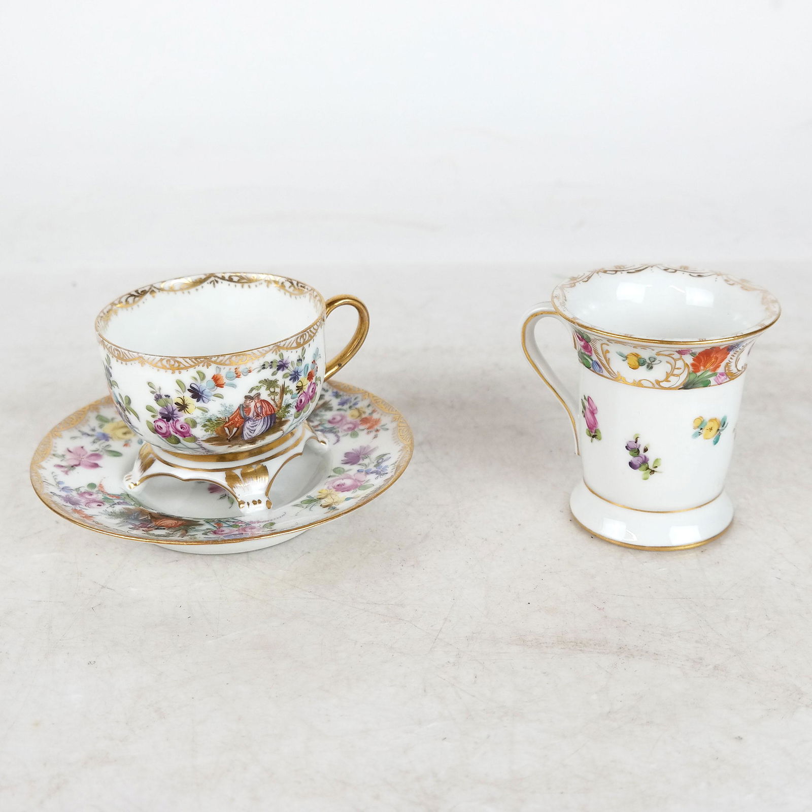 Dresden Porcelain Child's Mug, Cup and Saucer (1 of 7)