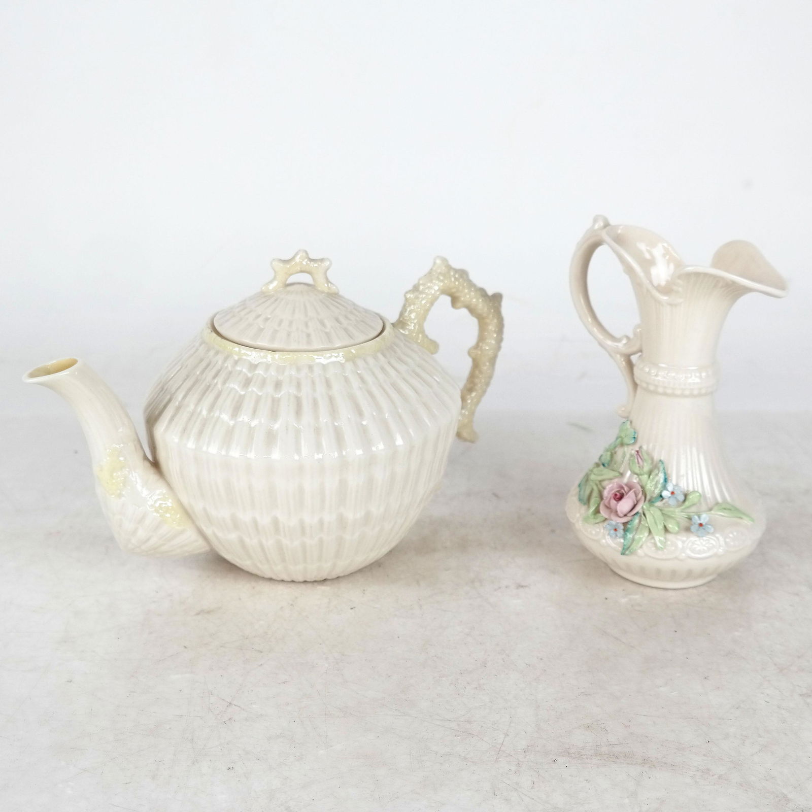 Belleek Teapot and Ewer (1 of 6)