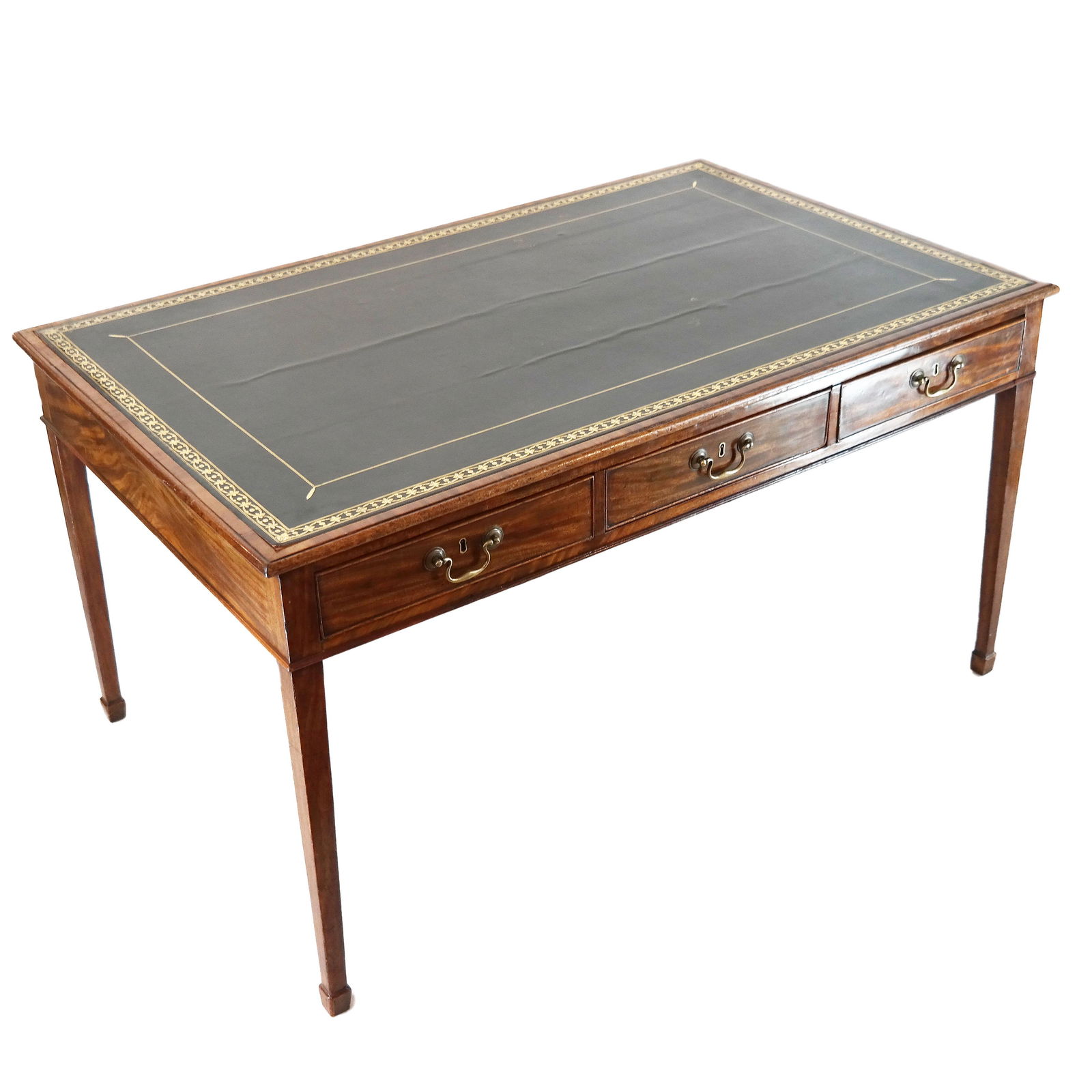 George III English Mahogany Writing Table (1 of 17)